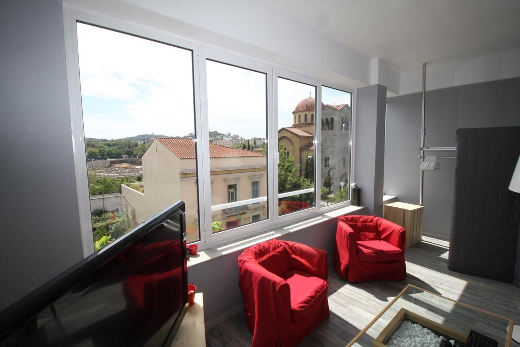 Red Grey Loft Apartment Athens Luaran gambar